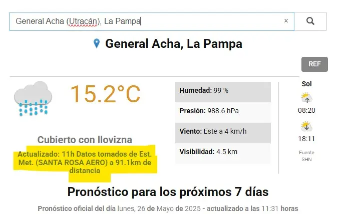 Verificar central atmosférica